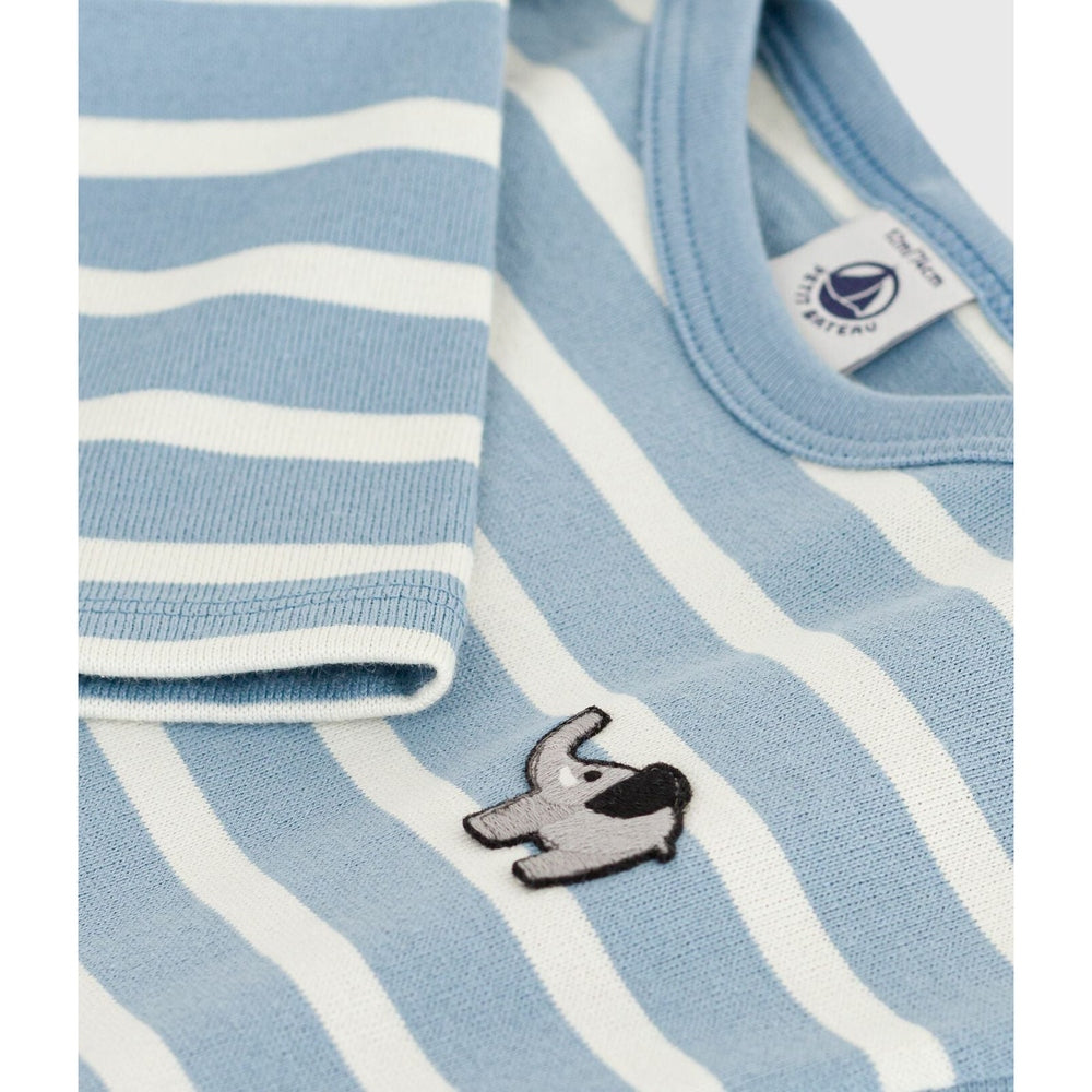 Petit Bateau Katoenen Baby Truitje Met Strepen - Olifant