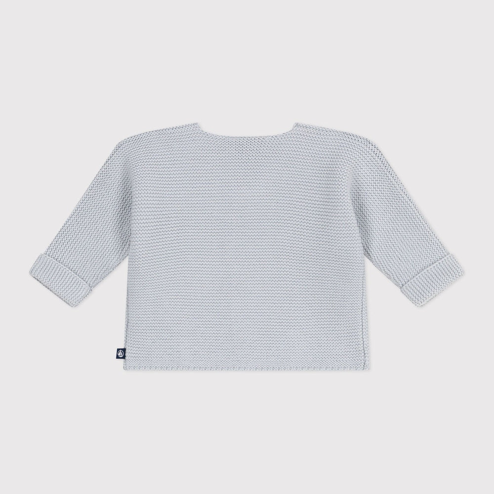 Petit Bateau Gebreid Katoenen Vestje In Ribbelsteek Voor Baby's