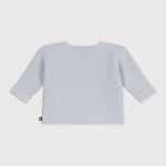 Petit Bateau Gebreid Katoenen Vestje In Ribbelsteek Voor Baby's