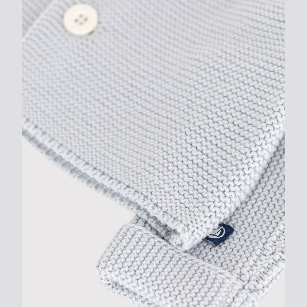 Petit Bateau Gebreid Katoenen Vestje In Ribbelsteek Voor Baby's