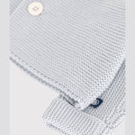 Petit Bateau Gebreid Katoenen Vestje In Ribbelsteek Voor Baby's