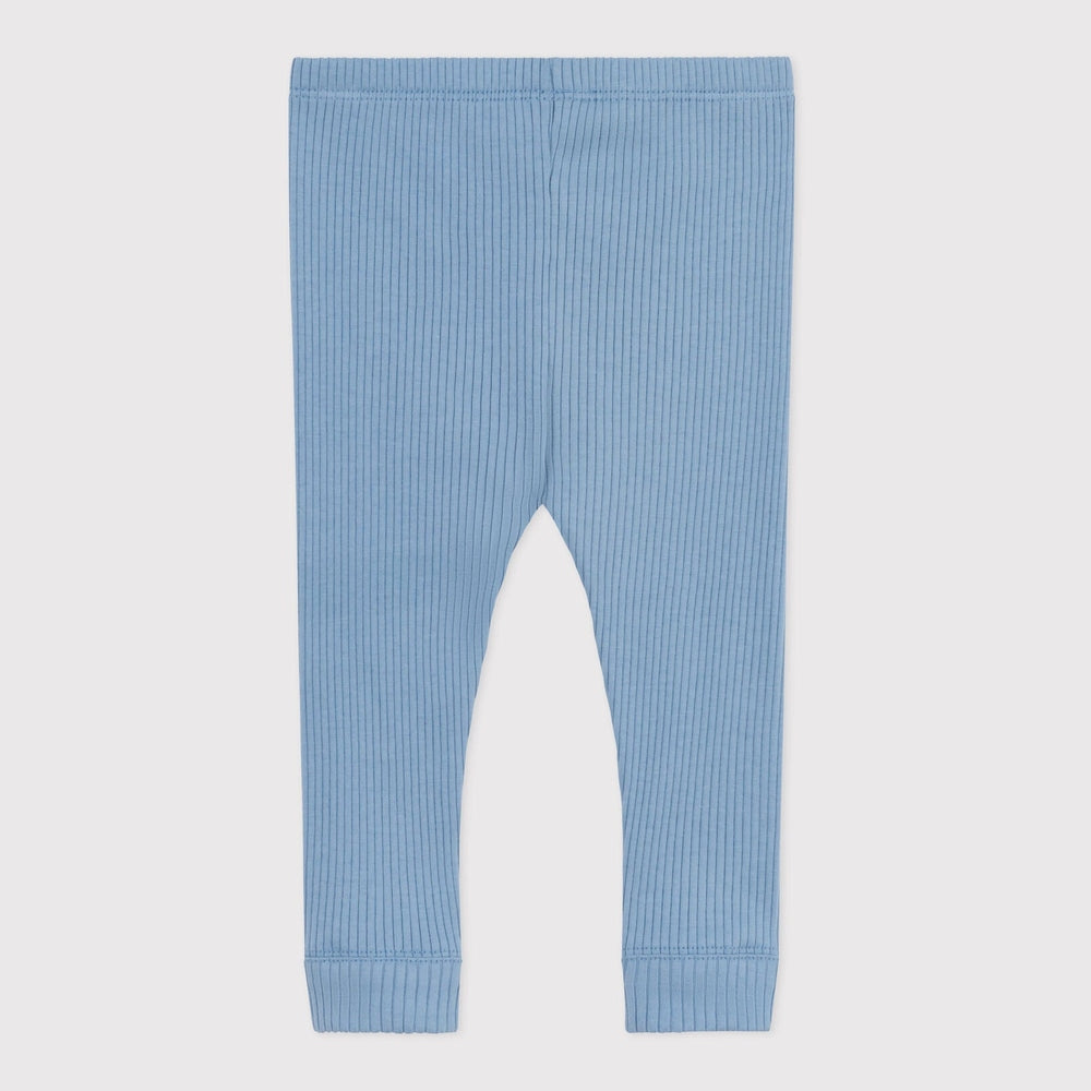 Petit Bateau Effen Katoenen Baby Legging - Blauw