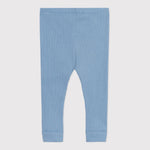 Petit Bateau Effen Katoenen Baby Legging - Blauw