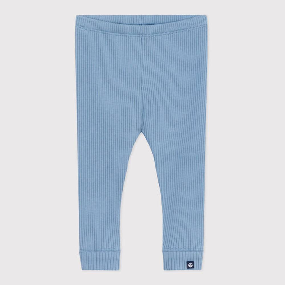 Petit Bateau Effen Katoenen Baby Legging - Blauw