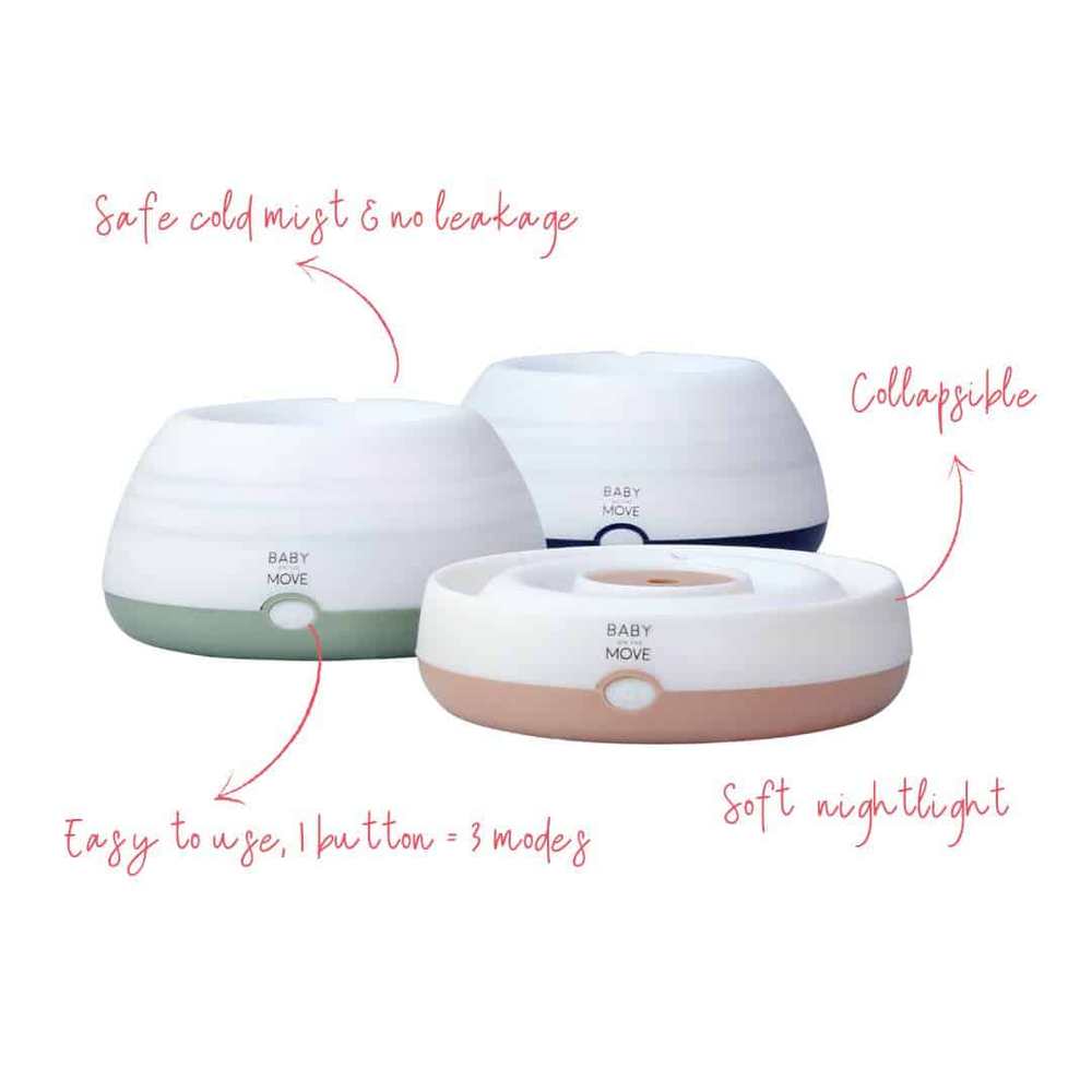 Baby on The Move Luchtbevochtiger met zacht nachtlampje - Sweet Dreamz Denim