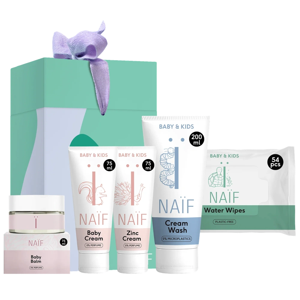 Naïf Babycare pack Gift set | Billendoekjes, Billencrème, Wascrème, Babycrème, Baby balm