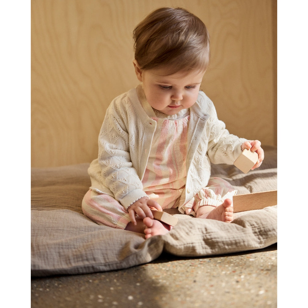 Minymo Overall Gestreept Silver Pink