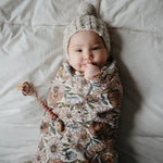 Mushie Hydrofiele Doek / Tetradoek / Swaddledoek / Inbakerdoek 120x120 - Retro Flowers