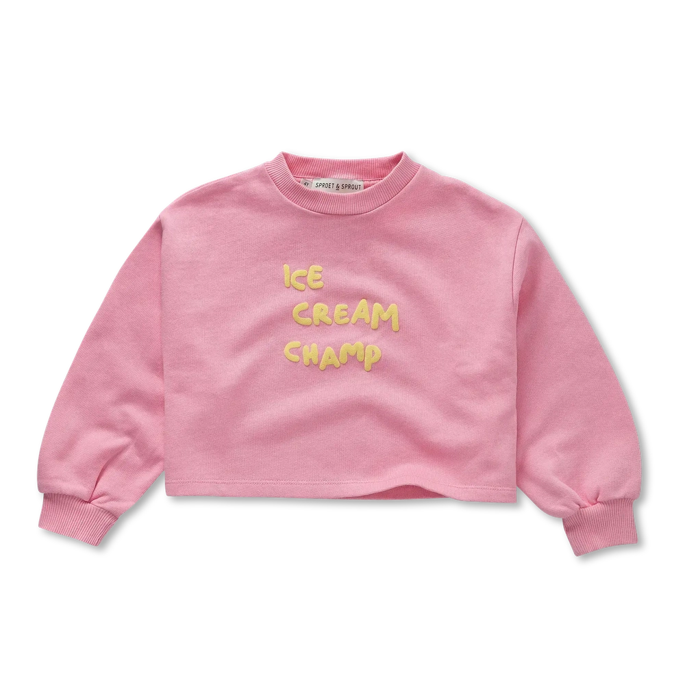 Sproet en Sprout Boxy Batman Mouw Ice Cream Champ Pink