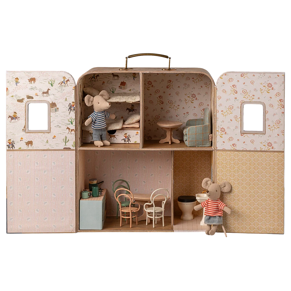 Maileg SuitCasa Muizenhuis - Little Sister & Brother