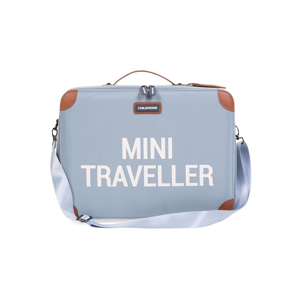 KINDERKOFFERTJE MINI TRAVELLER - GRIJS/BLAUW