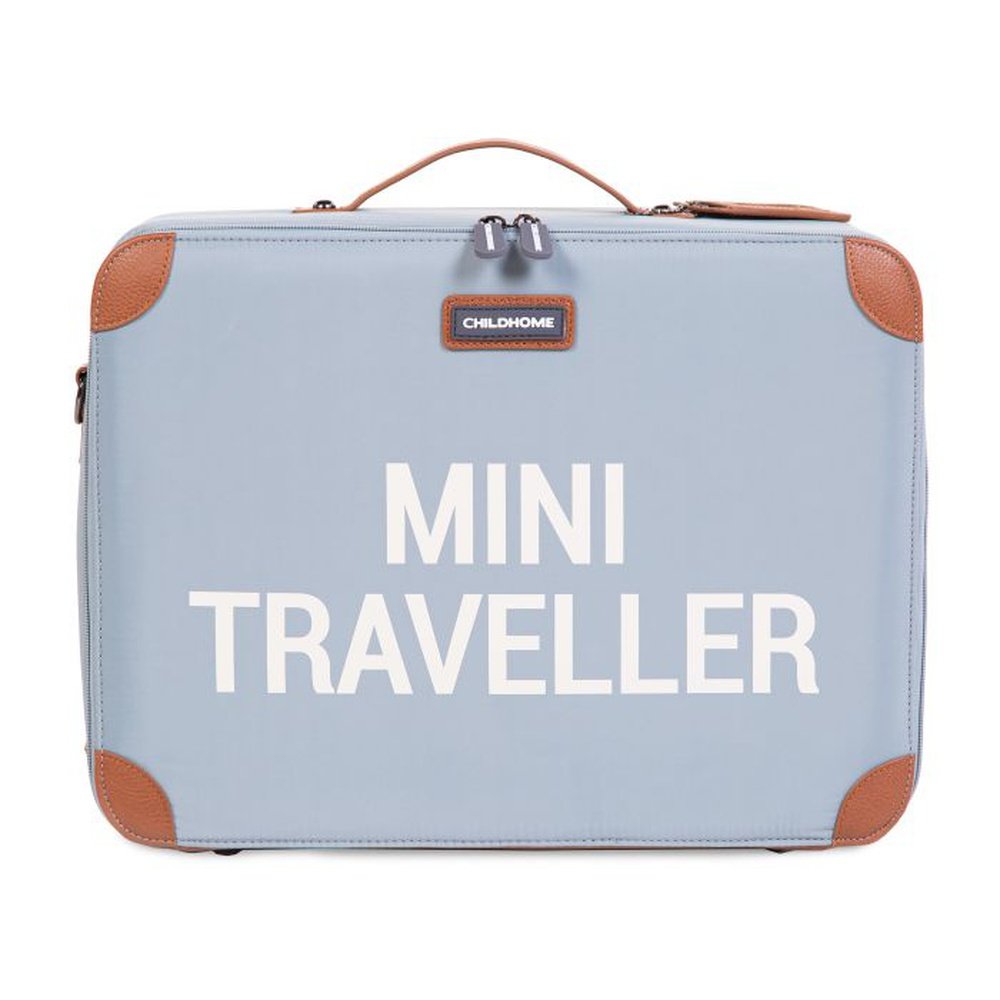 KINDERKOFFERTJE MINI TRAVELLER - GRIJS/BLAUW