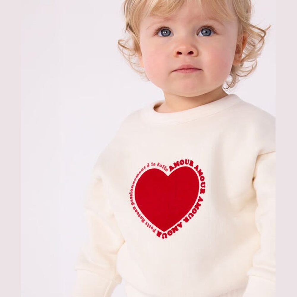 Katoenen Sweatshirt met Hartmotief