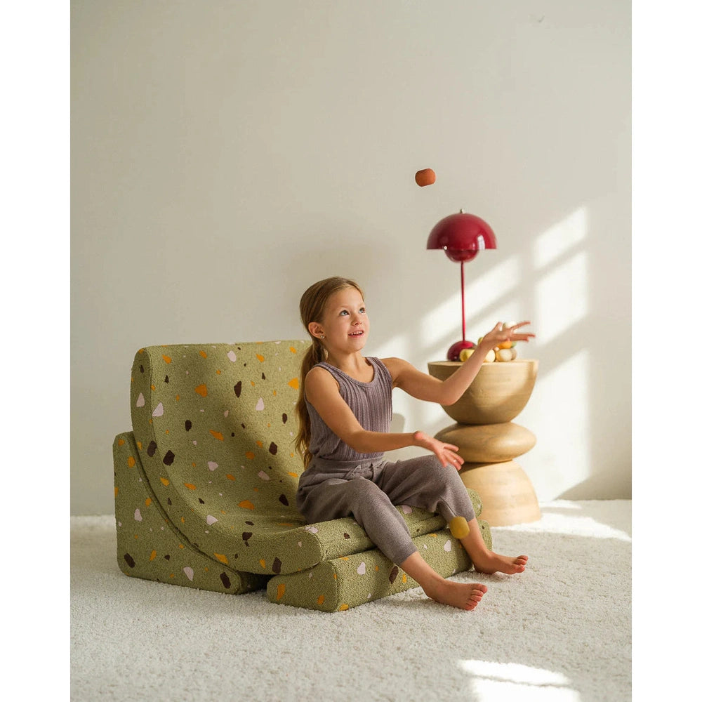 Wigiwama Ligzetel - Moon Chair - Terrazzo Moss