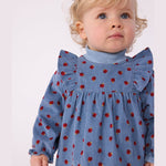 Petit Bateau Jurk Met Ruches - Appeltjes
