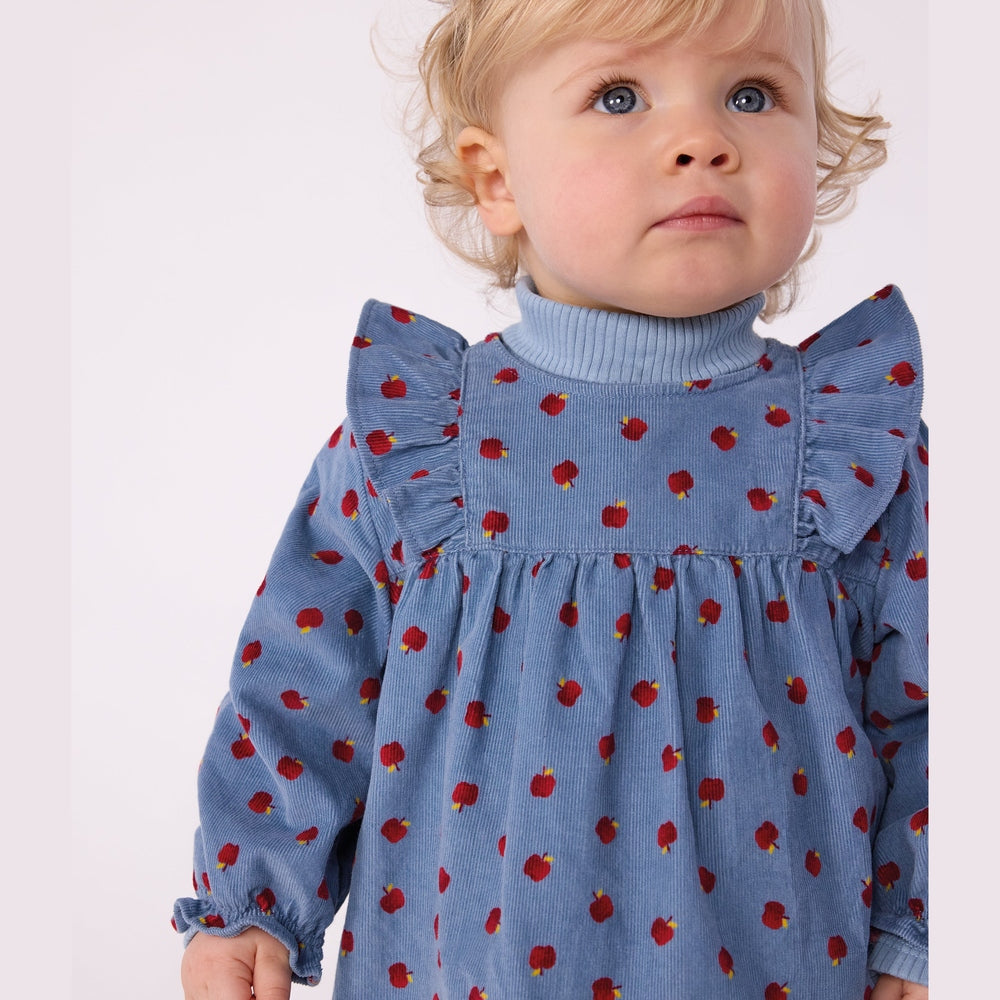 Petit Bateau Jurk Met Ruches - Appeltjes