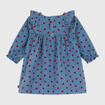 Petit Bateau Jurk Met Ruches - Appeltjes