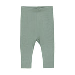 Geribde Legging Voor Baby’s - Green/Lily Pad