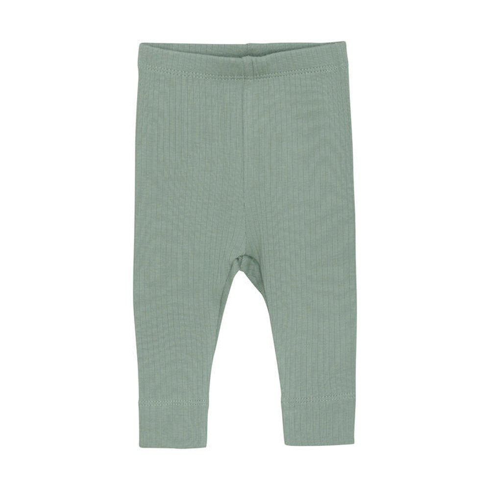 Geribde Legging Voor Baby’s - Green/Lily Pad