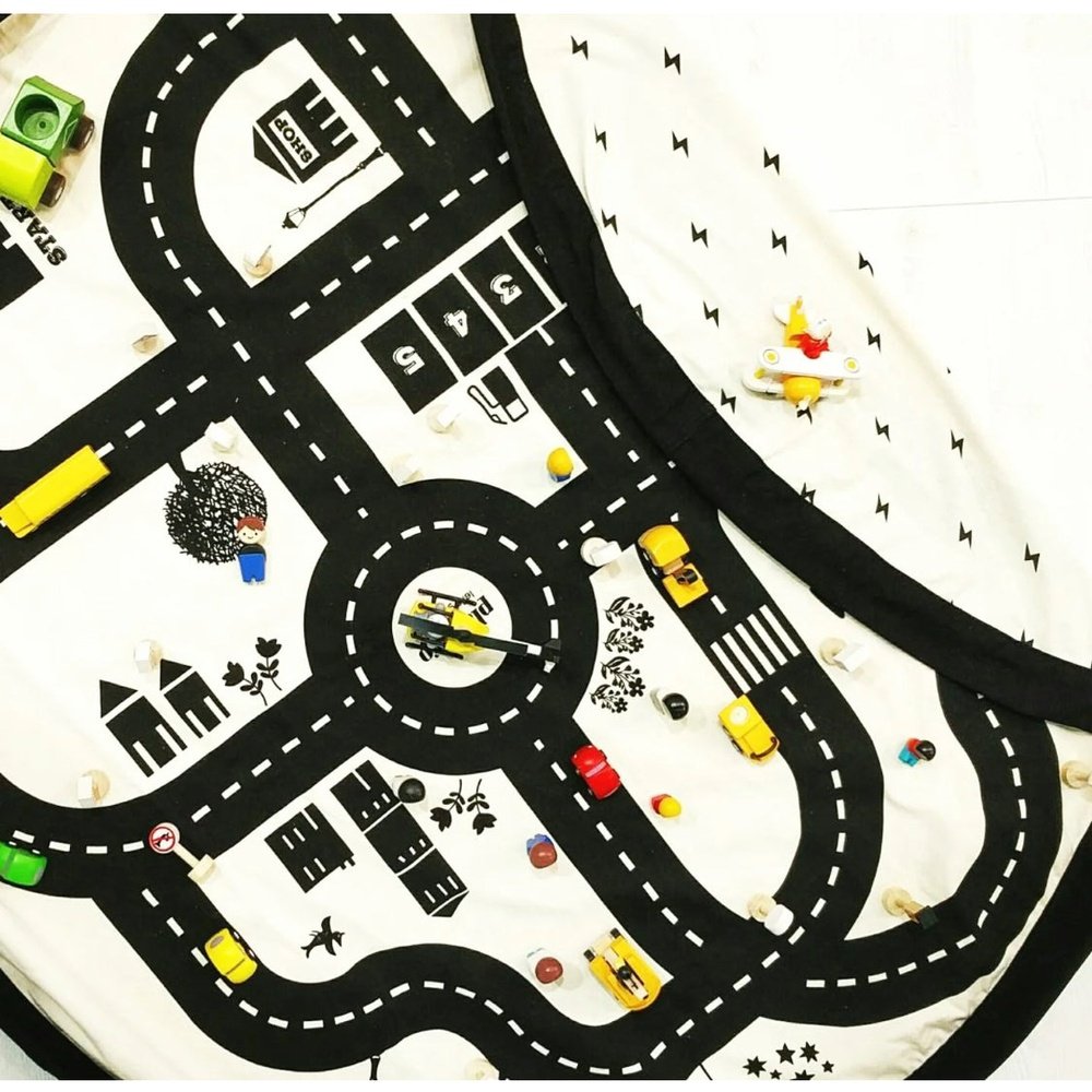 Play&Go - Speelgoed Opbergtas - Roadmap/Thunderbolt