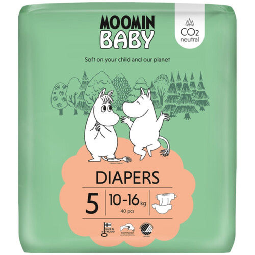 Moomin Baby luiers maat 5 40 pcs. 10-16 kg