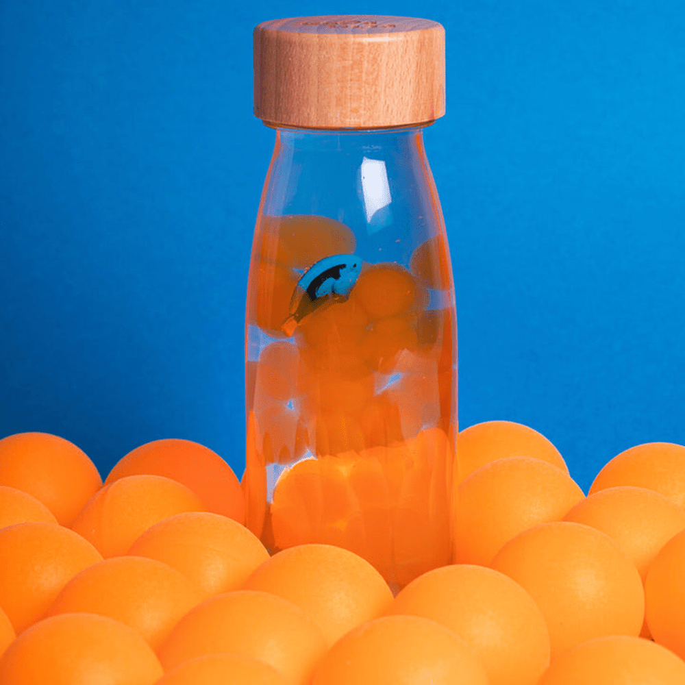 Petit Boum Sensorische Flasche Schwimmer Kurkuma