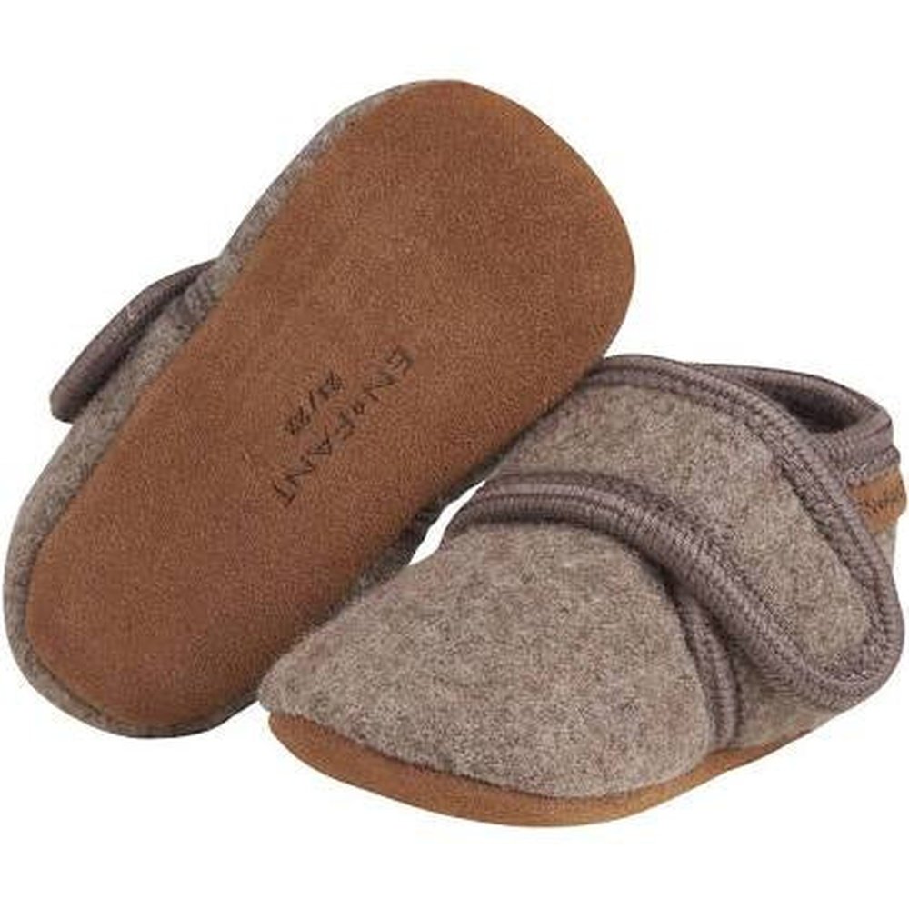 Wollen slippers - Walnut -