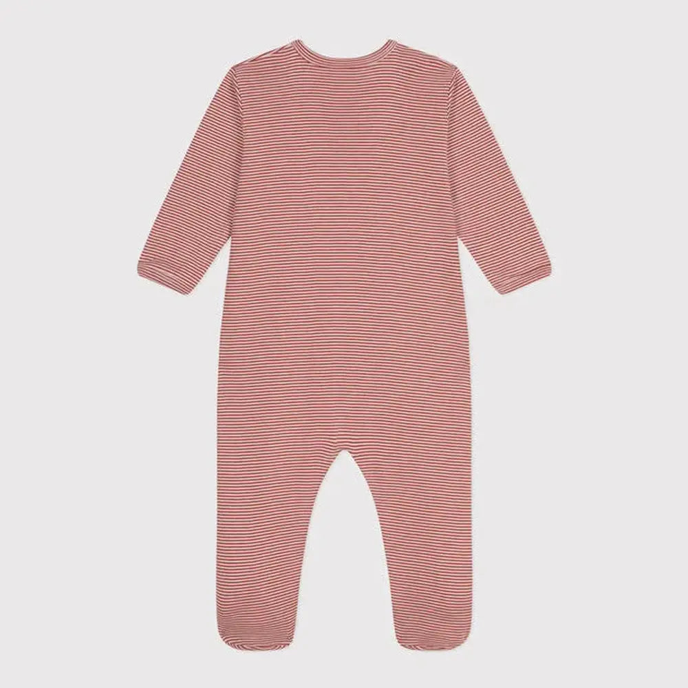 Gestreepte Pyjama Van Katoen Voor Baby’s