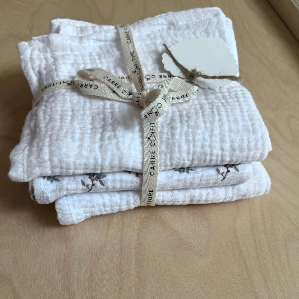 Carré Confiture Tetradoeken Set van 3 - White Dream