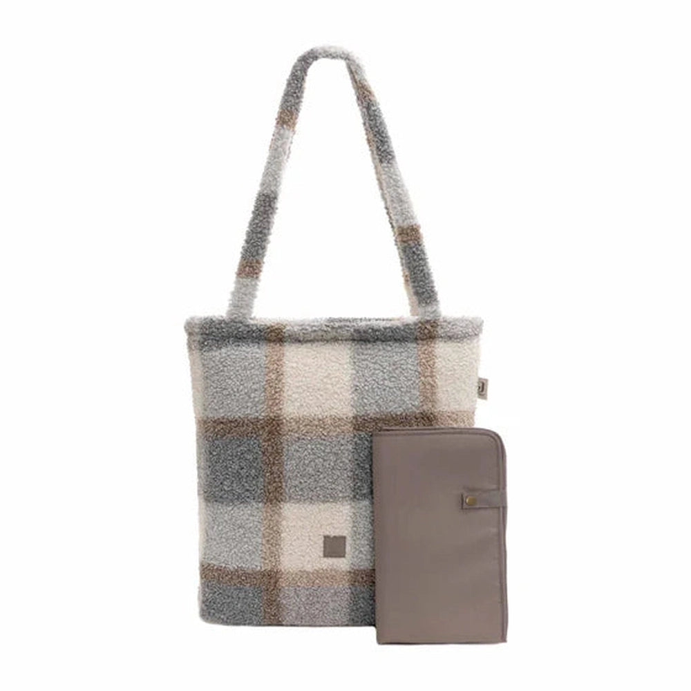 Jollein Luiertas Shopper - Check Boucle