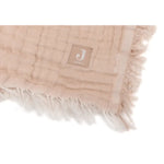 Deken Wieg 75x100cm Fringe - Moonstone/Ivory - GOTS