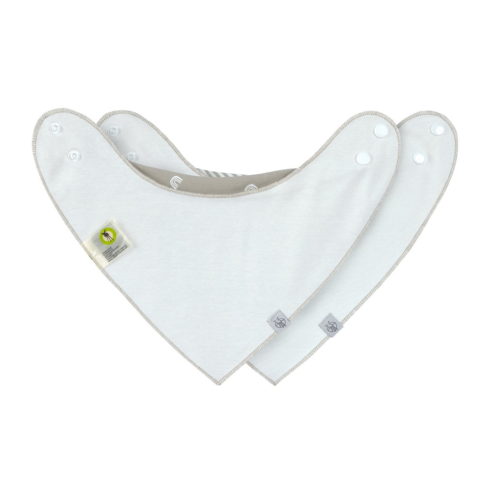 Lässig Baby Bandana slabbetjes 2 St. - Rainbow/ Beige