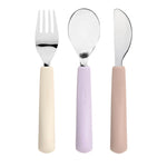 Lässig Kinderbestek Met Siliconen Grip - Tiny Team Cat