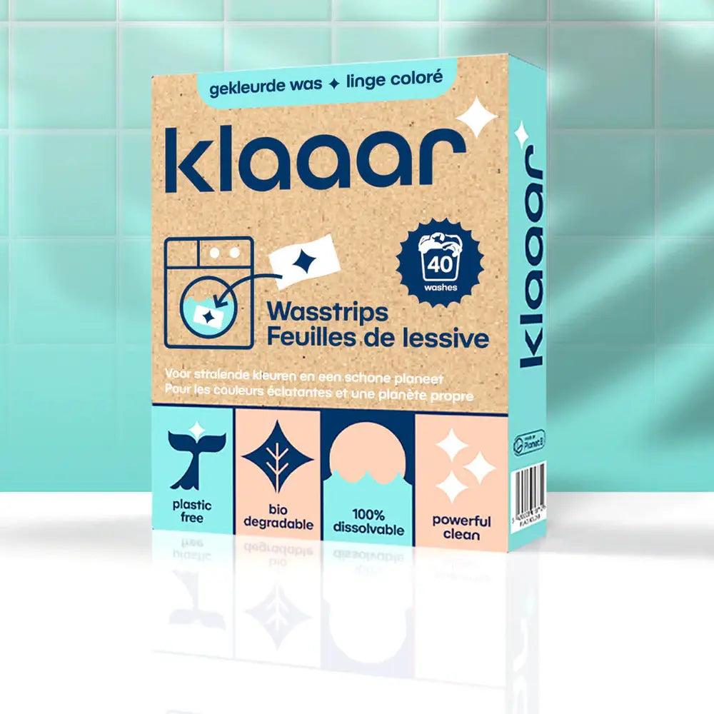 Klaaar | Wasstrips Voor Gekleurde Was | 40 Wasbeurten