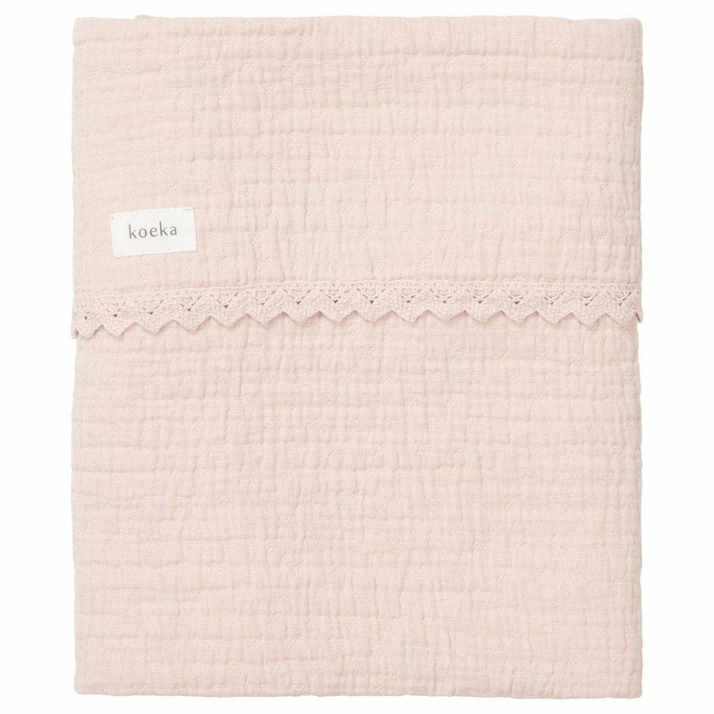 Koeka Wiegdeken 75x100cm - Lace Elba - Blush