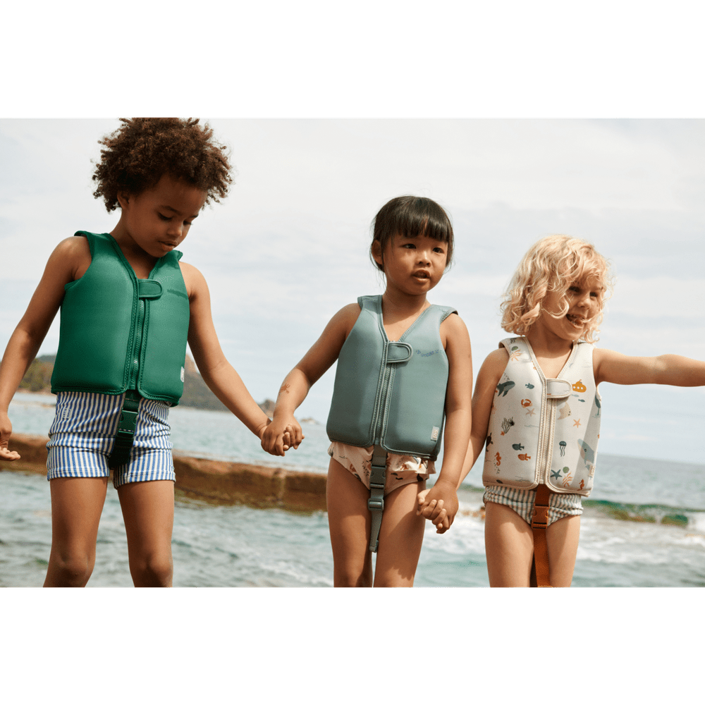 Liewood Zwemvest Voor Kinderen Dove It Comes In Waves / Peppermint