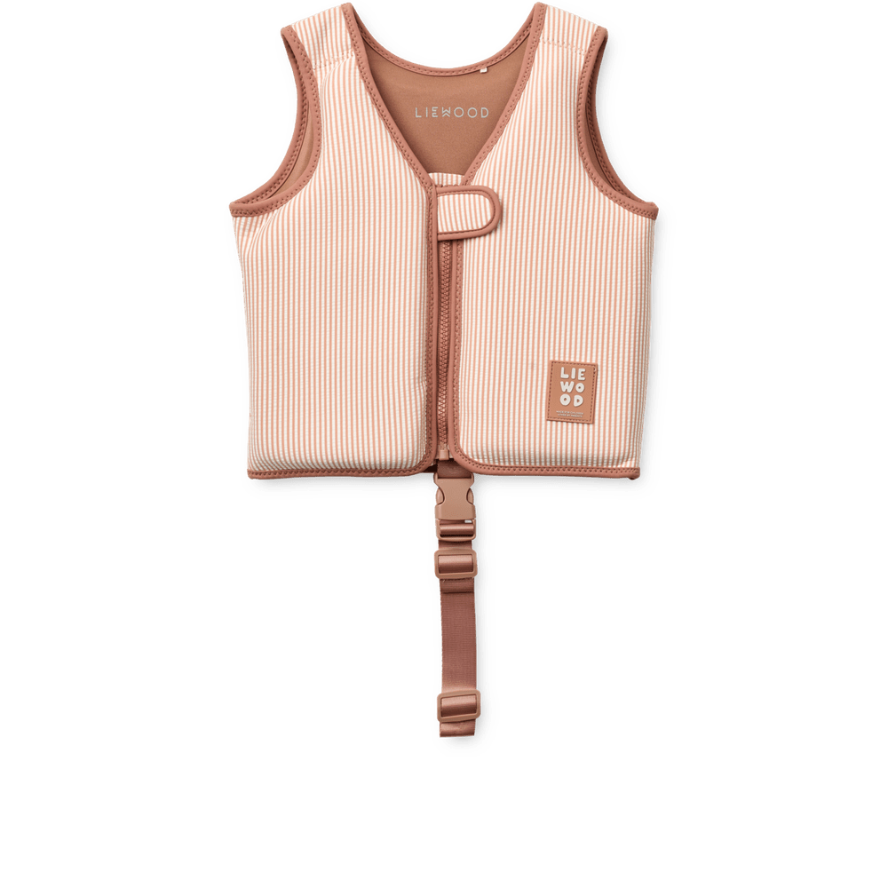 Liewood Dove Seersucker Zwemvest Voor Kinderen - Y/D Stripe Pale Tuscany / Creme De La Creme