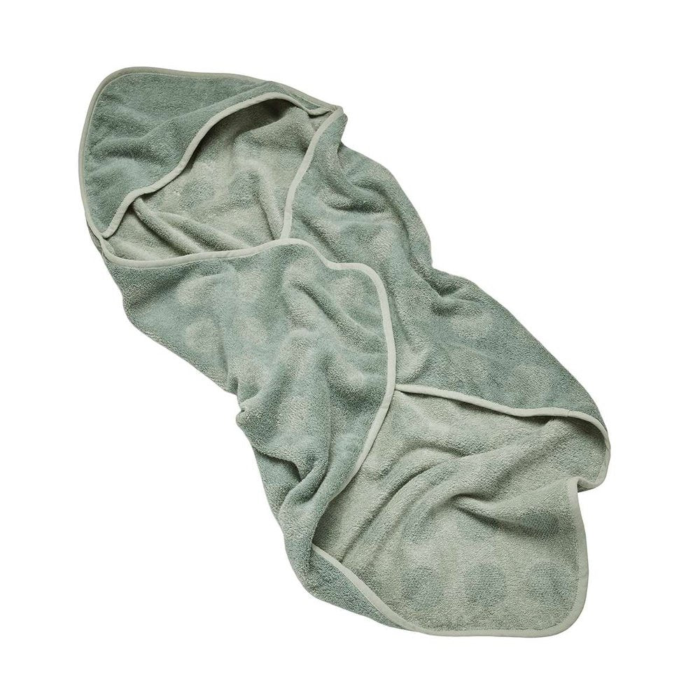 Leander Matty Hoodie Badcape - Sage Green