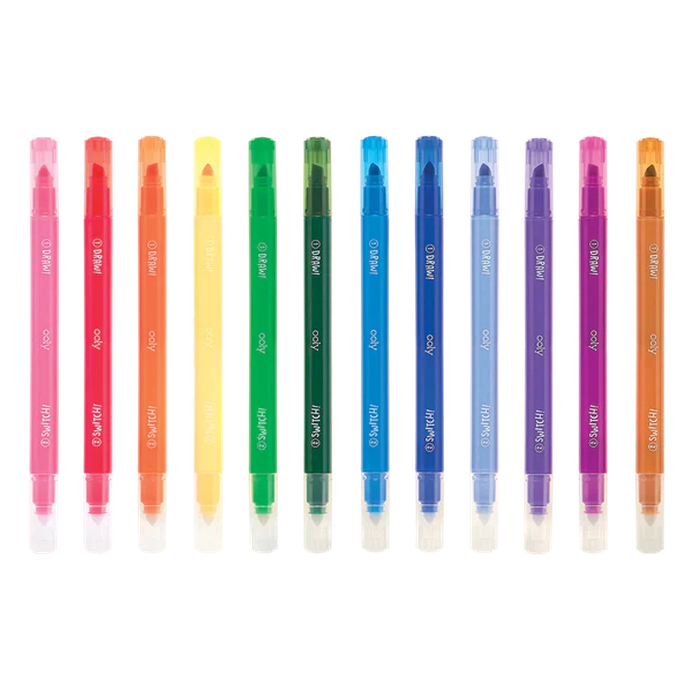 Ooly Kleurveranderende Stiften Switch-Eroo | Set van 12