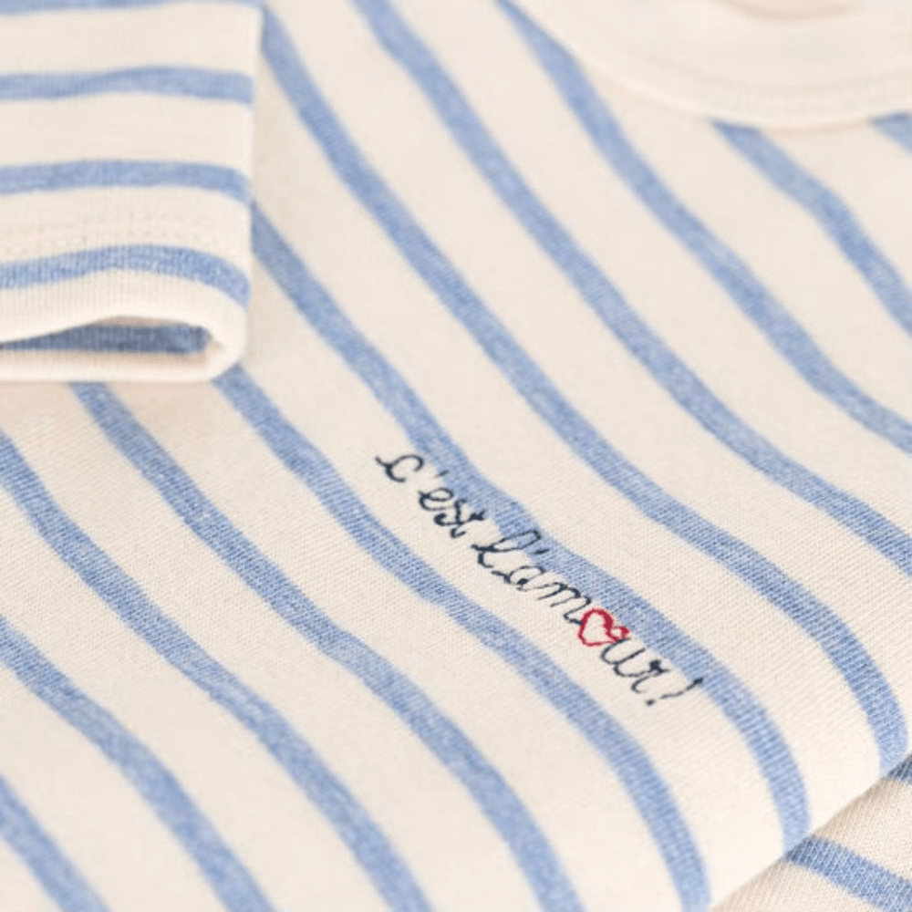 Petit Bateau | Baby T-shirt Met Lange Mouwen In Tubic - C’est L’amour