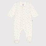 Petit Bateau | Babypyjama Van Velours - Marshmallow/Roosjes