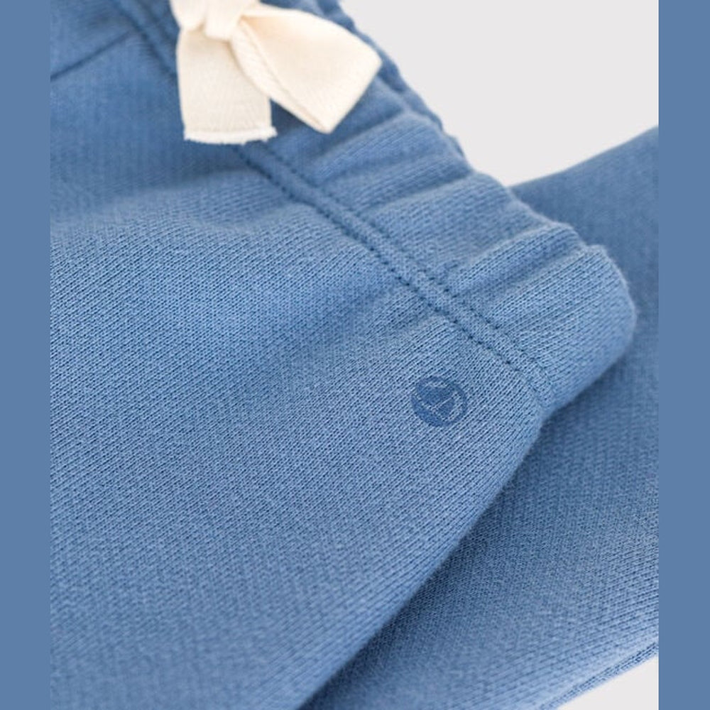Petit Bateau | Fleece Babybroekje - Beach Blauw