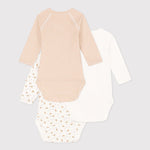 Set van 3 overslagbody’s met lange mouwen Petit Bateau