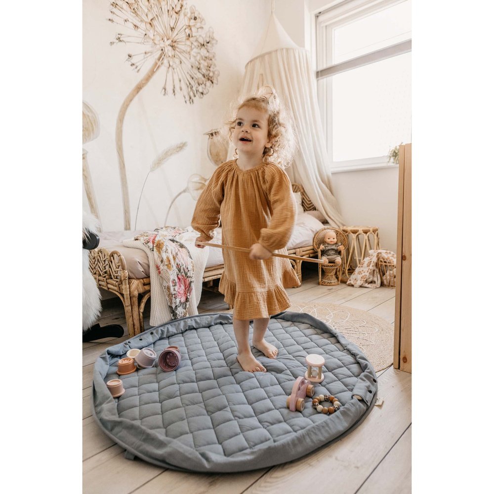 PLAY&GO SPEELKLEED 3IN1 - SOFT ORGANIC - DUSTY BLUE