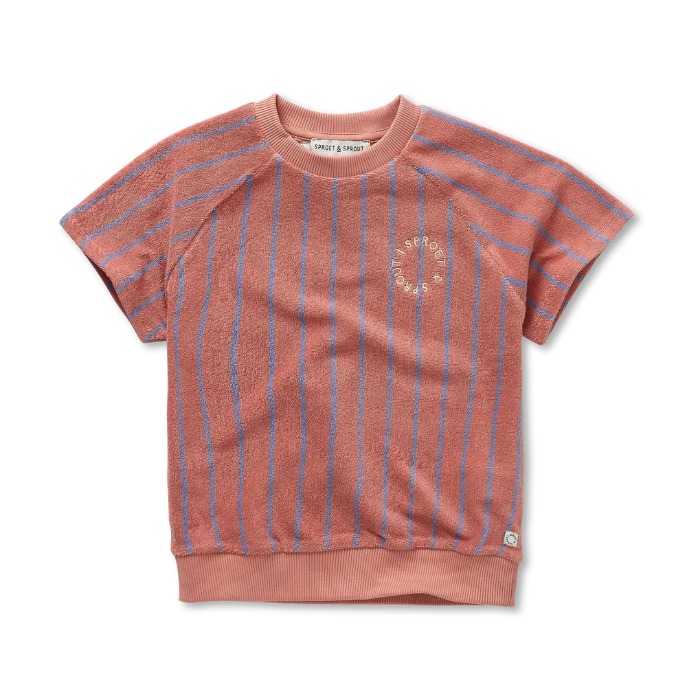 Sproet en Sprout Sweatshirt Raglan Korte Mouw Rose Dawn