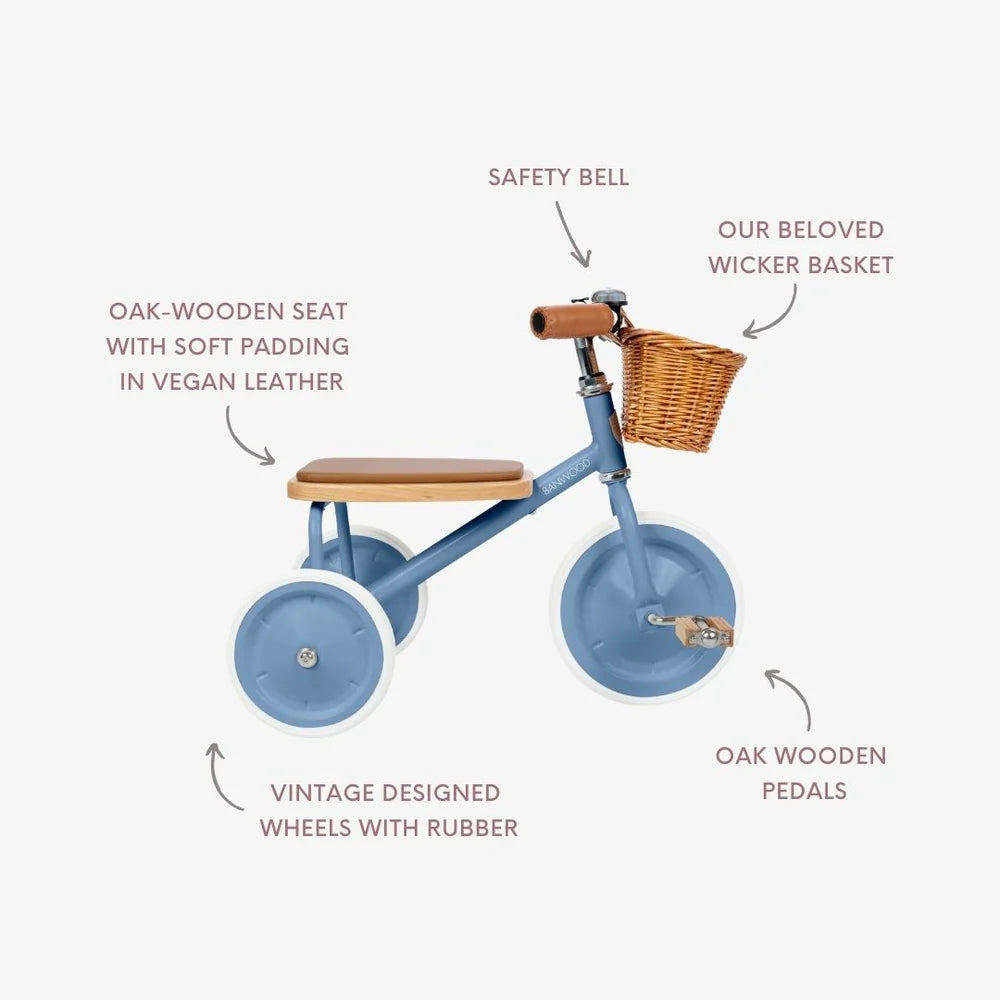 Banwood Driewieler / Trike Vintage - Blue