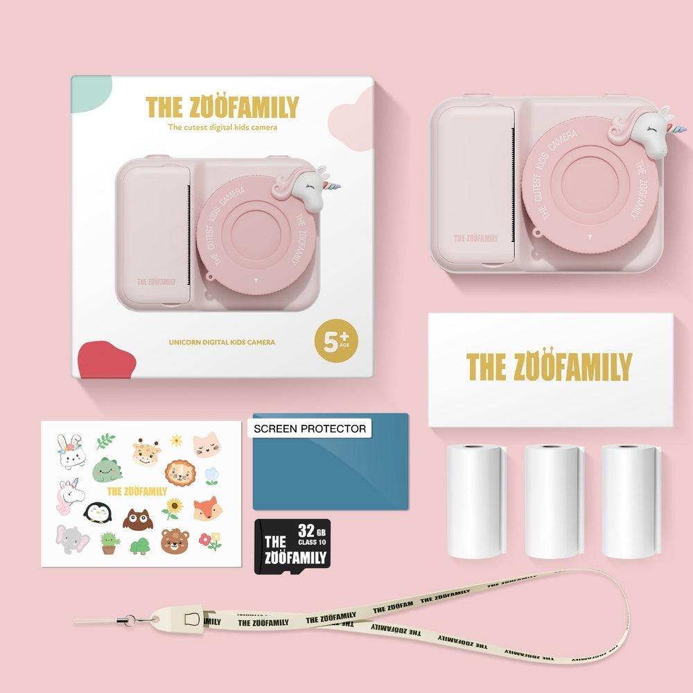 The Zoofamily Zoo Print - Unicorn | Kindercamera Met Instant Printing