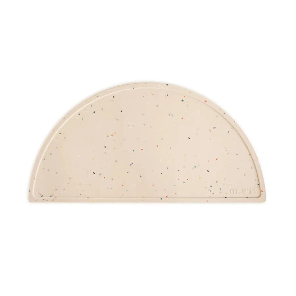 Mushie Siliconen Placemat - Vanille Confetti