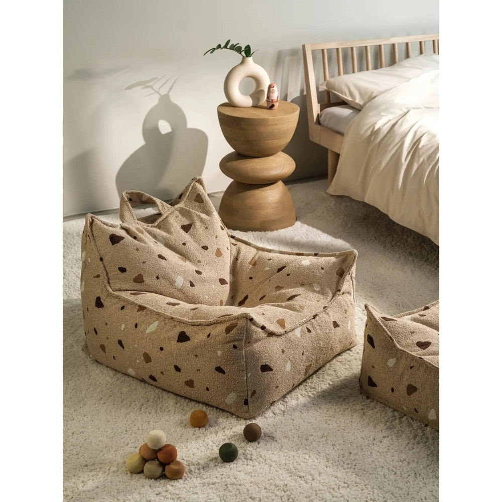 WigiWama Beanbag Chair zitzak - Terrazzo Sand