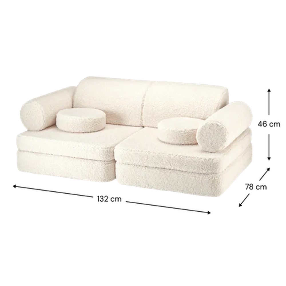 Wigiwama Zetel Set - Cream White Settee